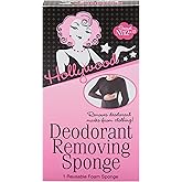 Hollywood Fashion Secrets Reusable Deodorant Removing Sponge, Stain Eraser | Easily Remove Deodorant from Clothing, No Water Necessary, Long Lasting Deodorant &amp; Makeup Stain Remover Perfect for Travel