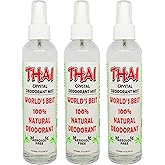 Thai Deodorant Stone Crystal Mist Natural Deodorant Spray 8 oz. Bundle (Pack Of 3)