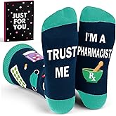 Pharmacy Technician Gifts - Funny Pharmacy Socks for Men and Women, Funny Gift for Pharmacist, Quality Pharmacist Gifts for Coworkers, Ideal for School Graduates, Appreciation Days.