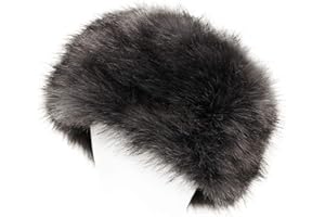 sy soul young Women's Winter Faux Fur Cossak Russian Style Hat Warm Cap