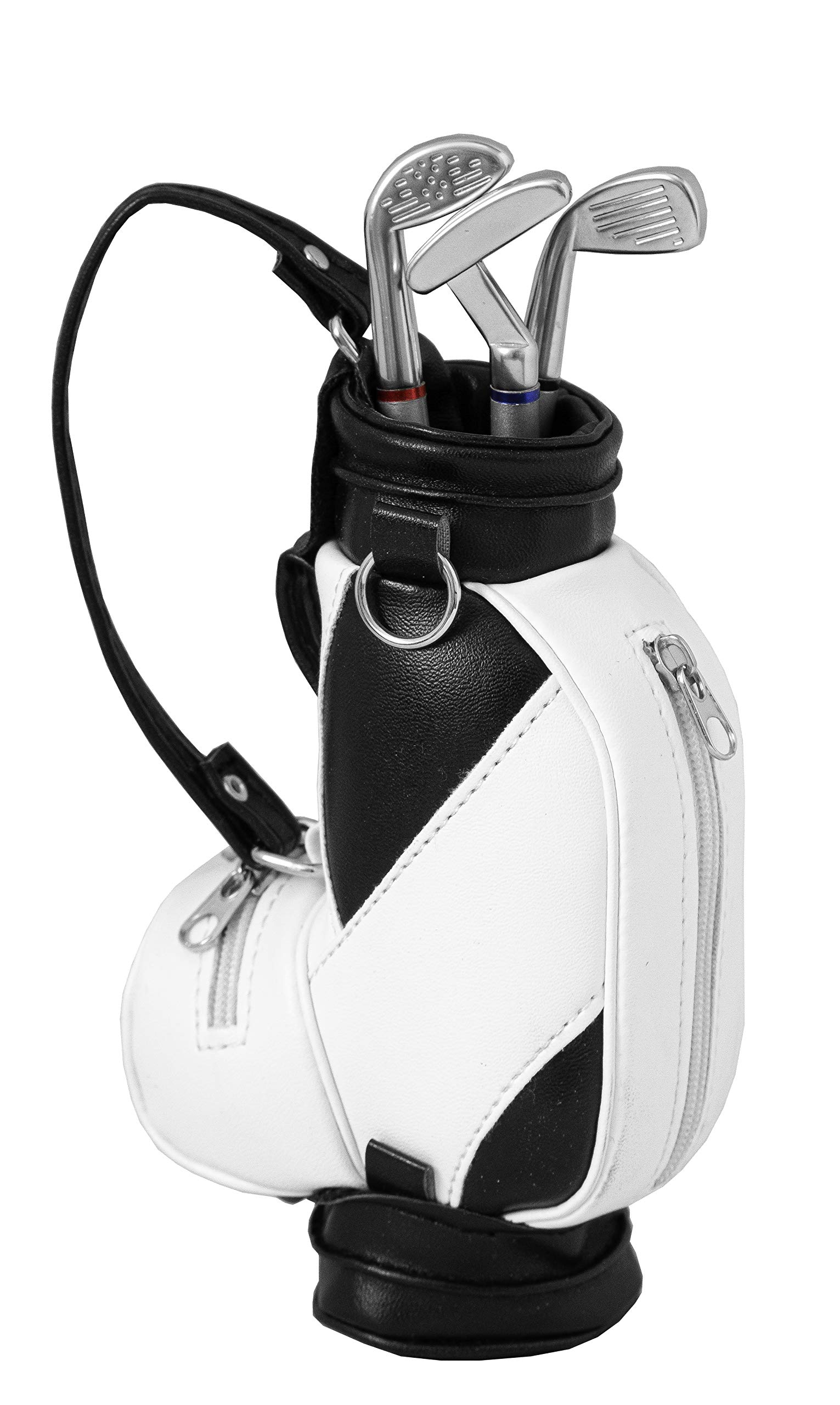 Longridge Mini Golf Bag Pen Set, White/Black