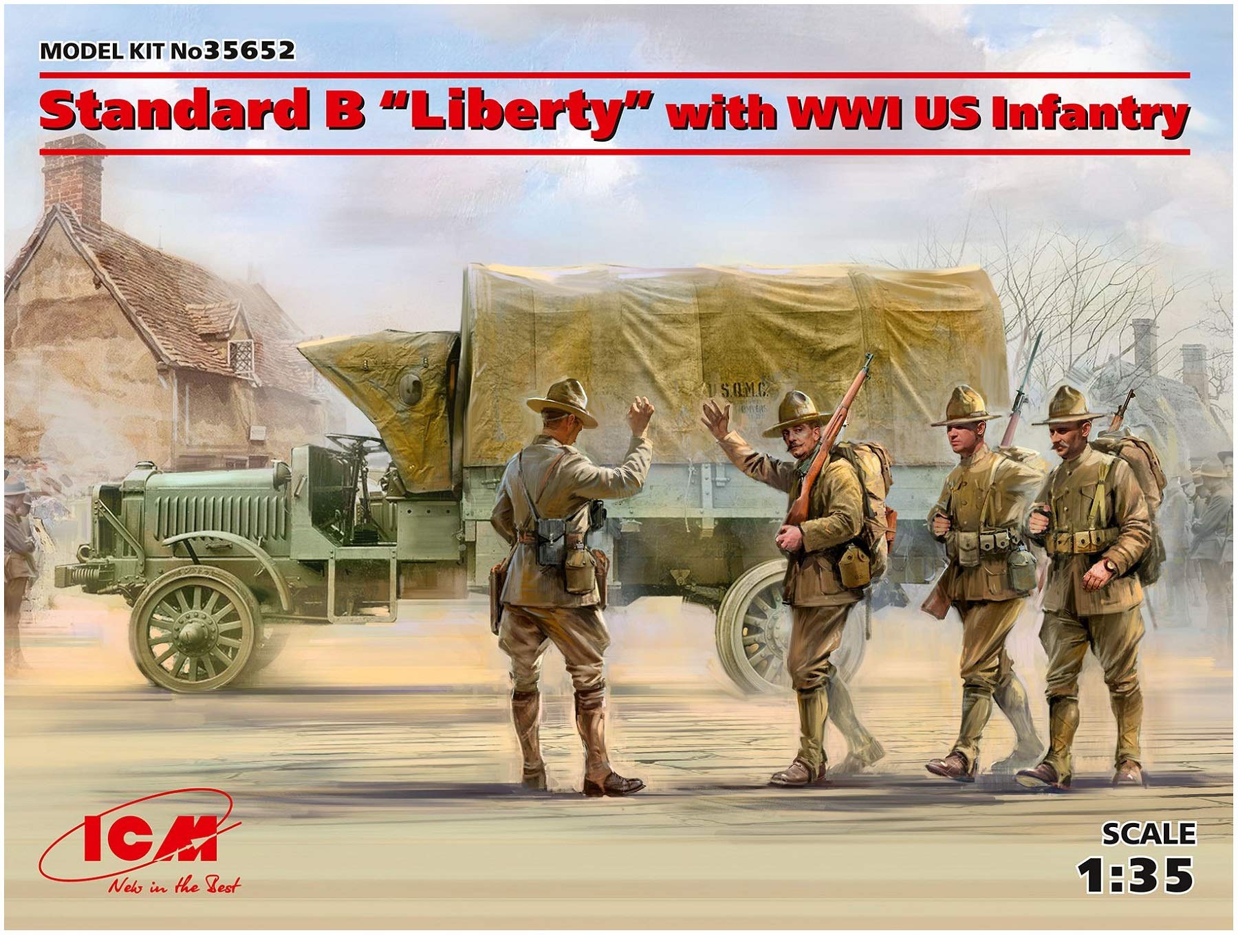ICM 1:35 - Standard B Liberty W/WWI US Infantry