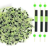YOTO Bobber Stops for Fishing,Float Bobber Stops String Knots&amp;Fishing Glow Beads