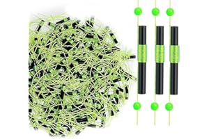 YOTO Bobber Stops for Fishing,Float Bobber Stops String Knots&Fishing Glow Beads
