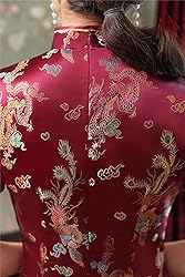 Shanghai Story Short Sleeve Long Qipao Brocade