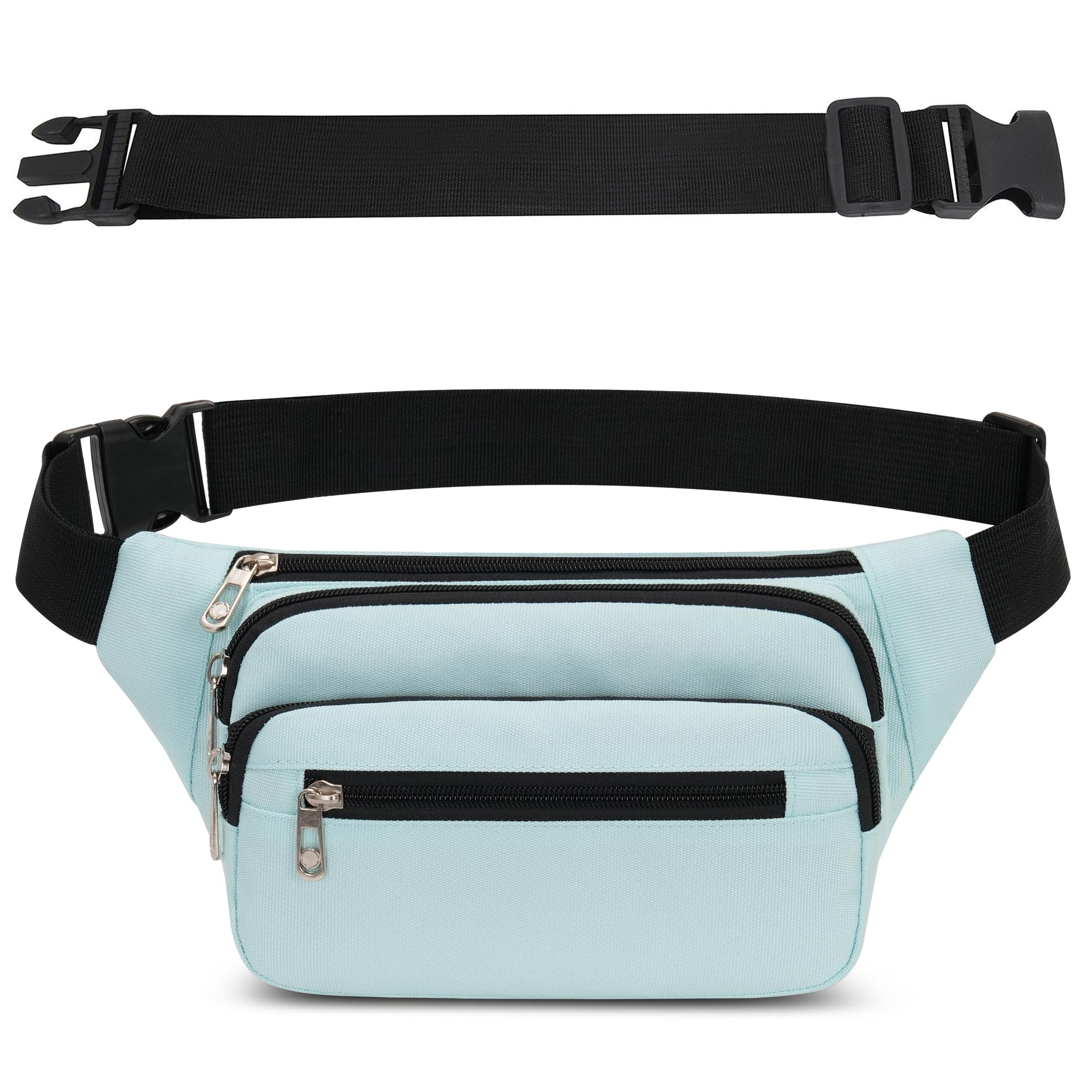 IHIGOGOFA Bumbags Waist Fanny Pack Fashion Bum Bag with 65cm Extended Belt for Dog Walking Climbing Hiking Travel Cycling Girls Ladies Men Women