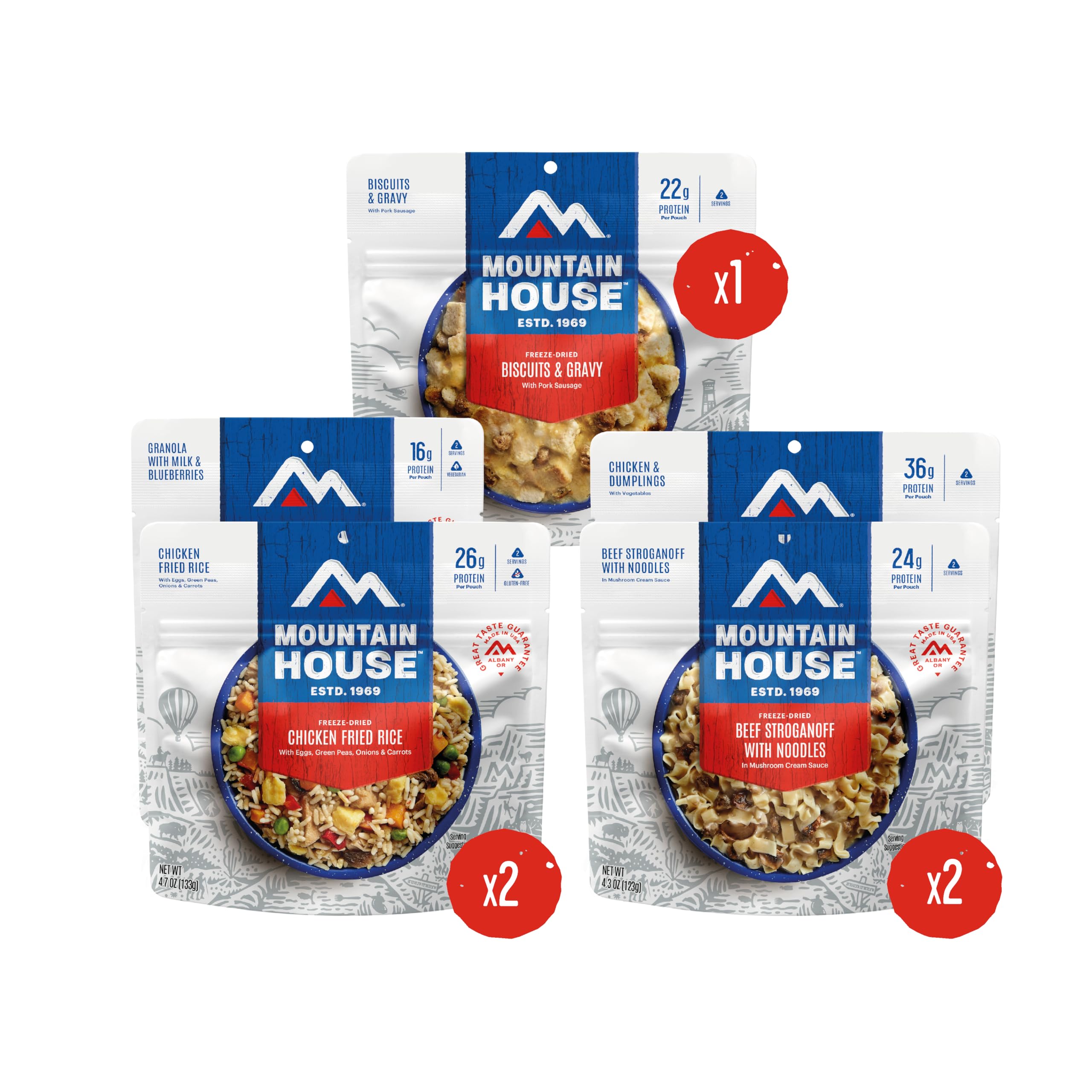 Mountain House 3-Day Emergency Food Supply | Freeze Dried Survival & Emergency Food | 18 Servings