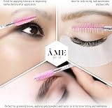 ÂME BY M 100pcs Pink Crystal Mascara Wands Lash Extension Eyebrow Brush view 2