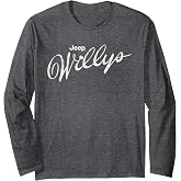 Jeep Willys Script Logo Long Sleeve T-Shirt