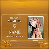 florithings in Memory of Dog/Losing my Best Friend Dog - Loss of Dog Sympathy Gift/Dog Memorial Gifts - Pet Memorial Gifts - Dog Memorials & Funerary Personalized Acrylic Plaque loss of pet gifts