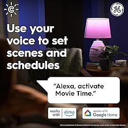 GE CYNC A21 Smart LED Light Bulbs, Color Changing
