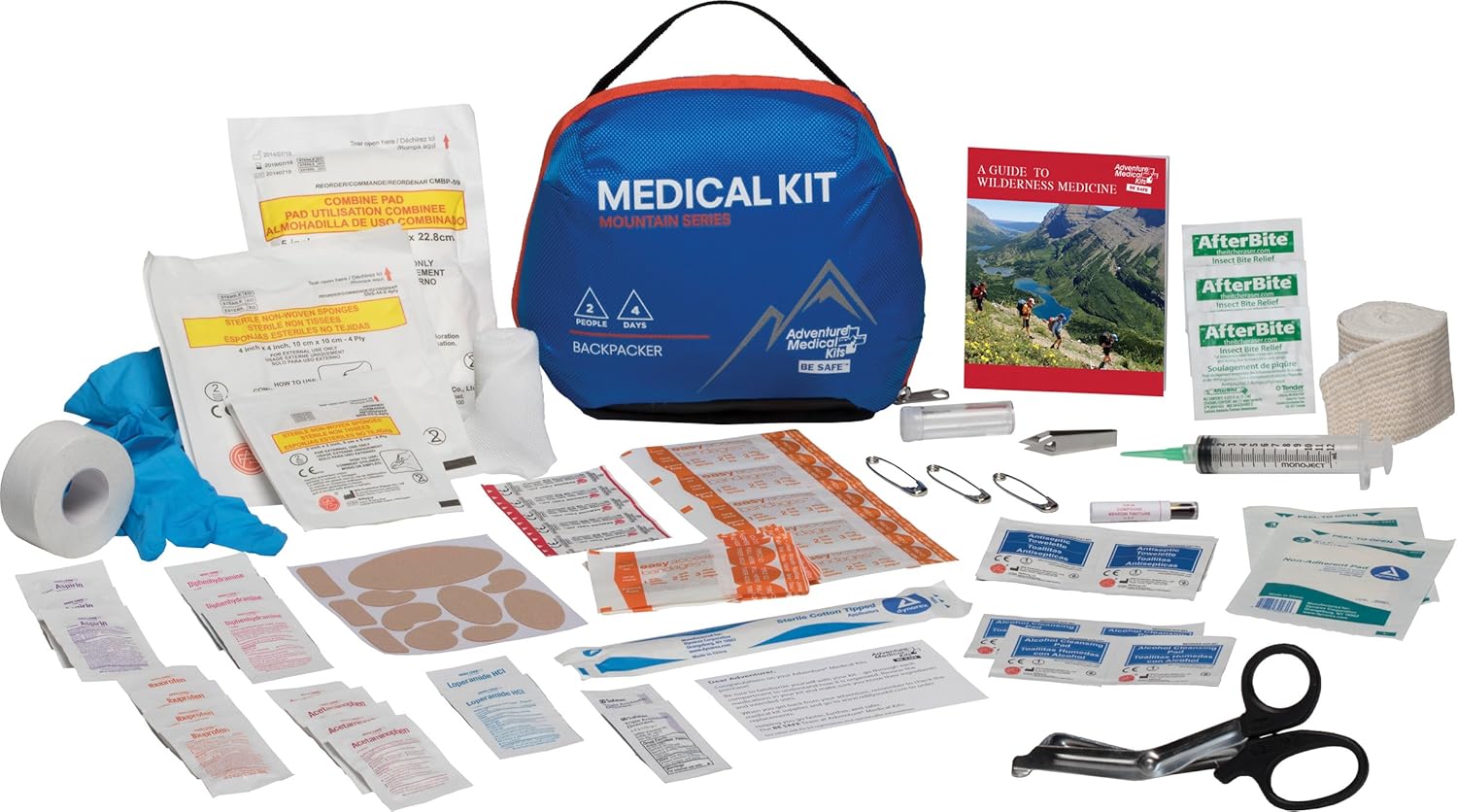 Adventure Medical Kits Mountain Series, Backpacker Medical Kit - 96 Pieces: Sports & Outdoors
