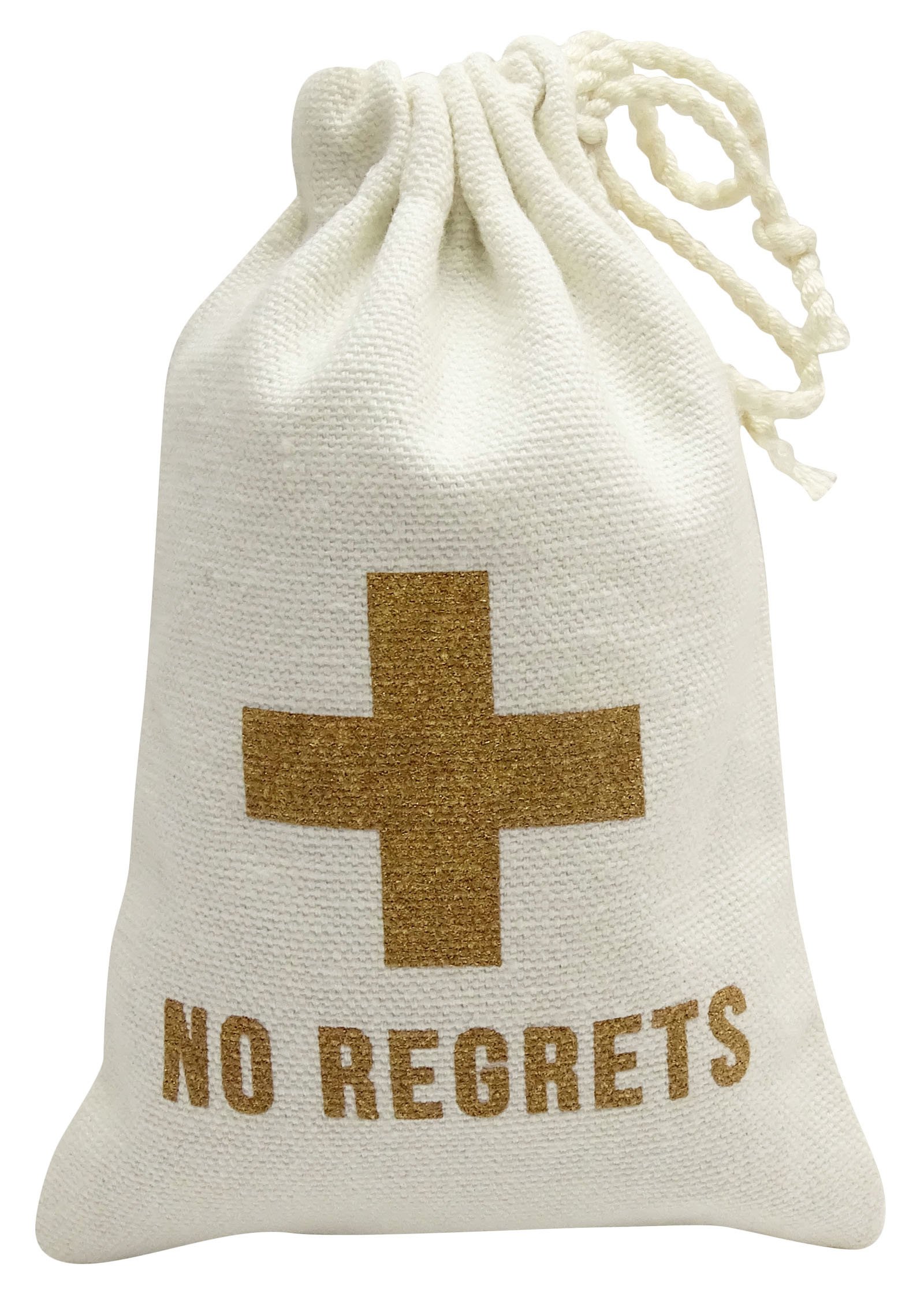 Darling Souvenir No Regrets Hangover Kit Bachelorette Party Favor First Aid Kit Bags for New Year, Christmas, Sports 4 x 6 Inch, 10 Pcs