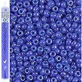 Miyuki Round Seed Beads Size 8/0 22g Opaque Bright Purple
