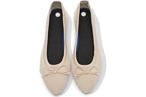 Shupua Women's Flats Black Flats Shoes Pointed Toe Ballet Flats Comfortable Bow Girls Flats Dressy