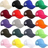 Skyebed 20 Pcs Kids Trucker Hats Sublimation Baseball Caps Adjustable Blank Mesh Hats for Kids Outing Park Sports Activities