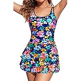 Daci One Piece Swimdress Swimsuits for Women Tummy Control Modest Swim Dresses Skirt Bathing Suit 2025