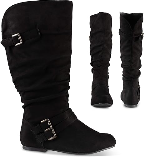 wide calf slouch boots uk