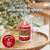 Yankee Candle Red Apple Wreath Large Jar Candle 150 Hour Burn Time view 6
