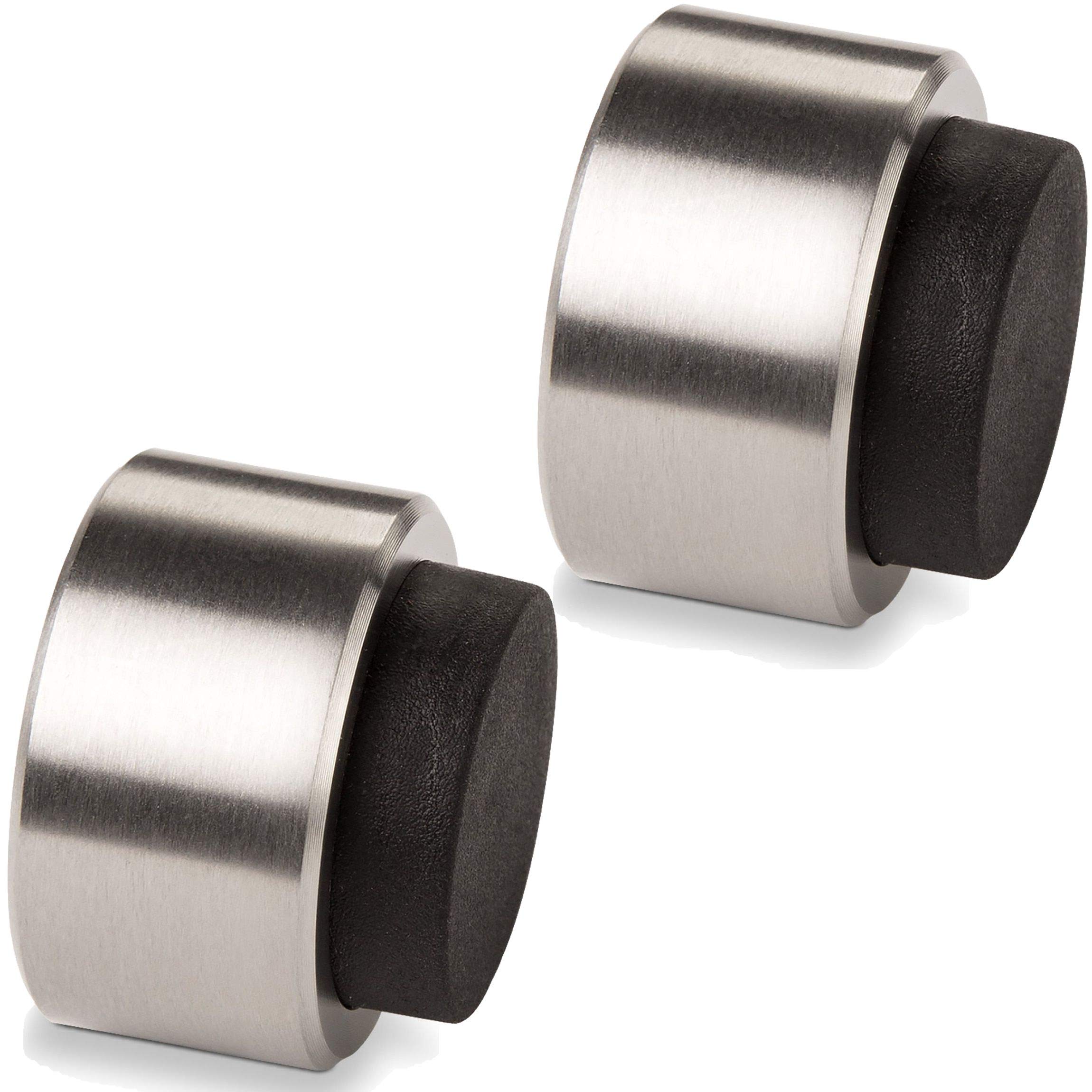 2 Pieces STOPPLA Door Stopper Arkon – Diameter 32 mm/Depth 20 mm – Doorstop Door Stop Stainless Steel