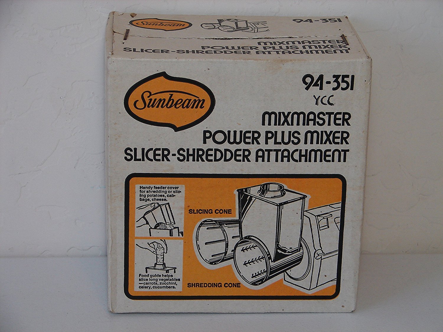Sunbeam Mixmaster Power Plus, Slicer-Shredder Attachment 94-351