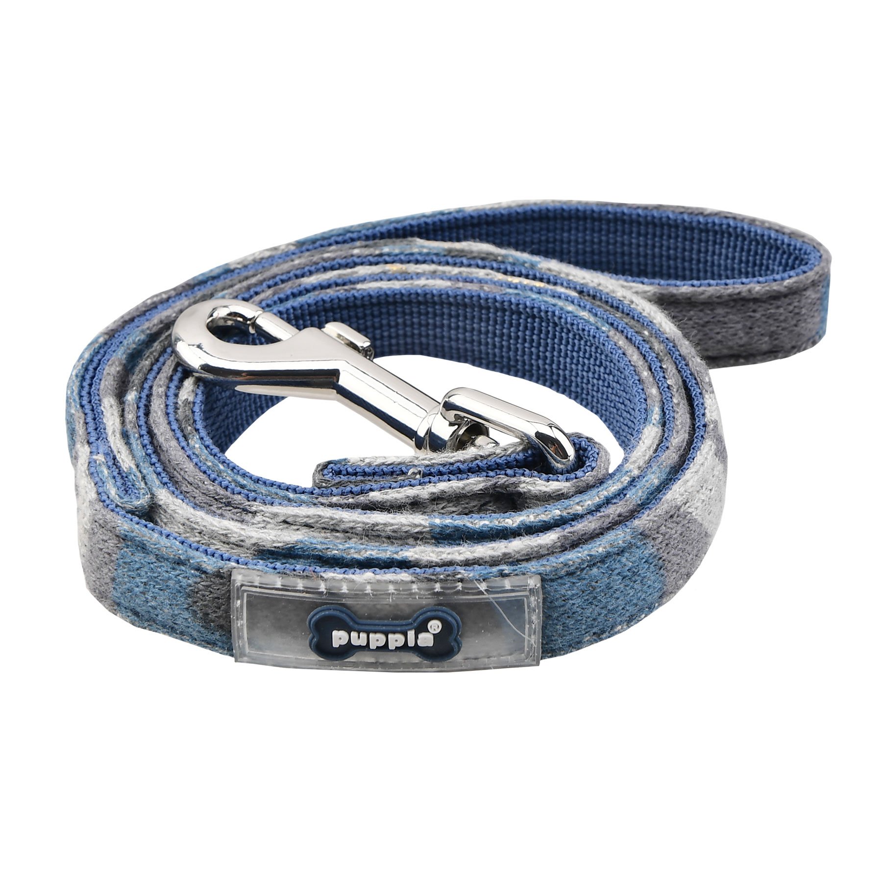 Puppia Ensign Lead, LARGE, BLUE CAMO