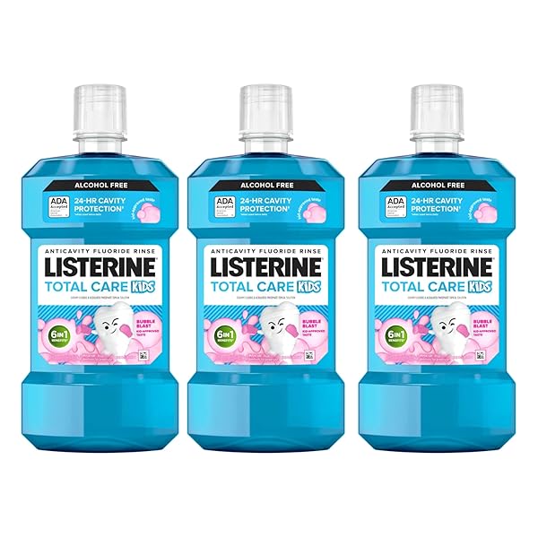LISTERINE TOTAL CARE KIDS MOUTHWASH, ADA ACCEPTED, ALCOHOL-FREE...
