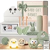 22-Piece New Baby Gift Basket | TOP Newborn Baby Gift Set for Boy &amp; Girl | Gender Reveal Gifts &amp; New Mom Gifts Bundle | Essential Newborn Toys