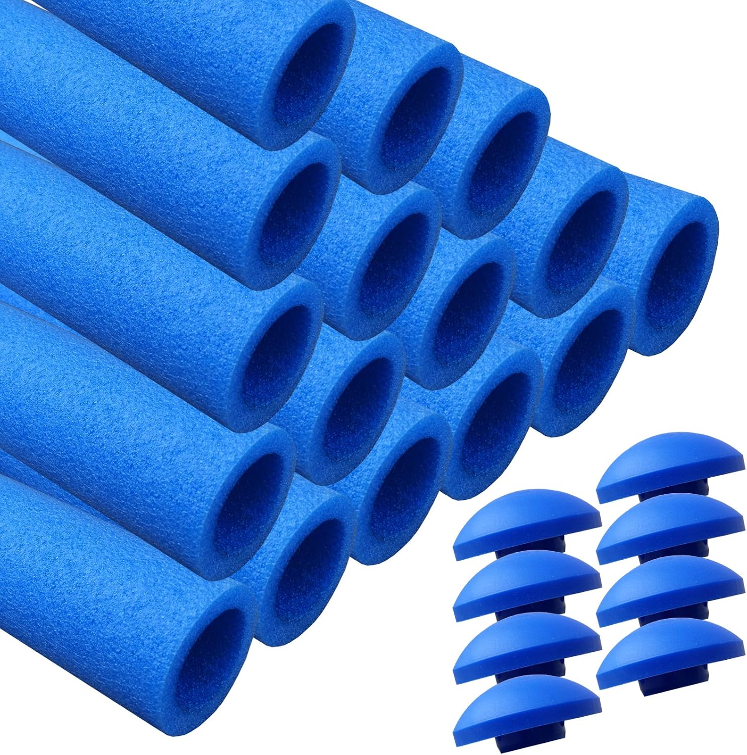 Lot De 12 Manches En Mousse Pour Poteaux De Trampoline - Longueur 40cm (15.75), Diamètre Intérieur 2.5cm - Protection Bleue Protection Mousse Trampoline Lot De 12 Manches En Mousse Pour Poteaux De Trampoline - Longueur 40cm (15.75), Diamètre Intérieur 2.5cm - Protection Bleue Protection Mousse Trampoline