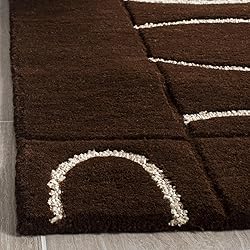 SAFAVIEH Soho Collection 2'6" x 12' Brown / Ivory