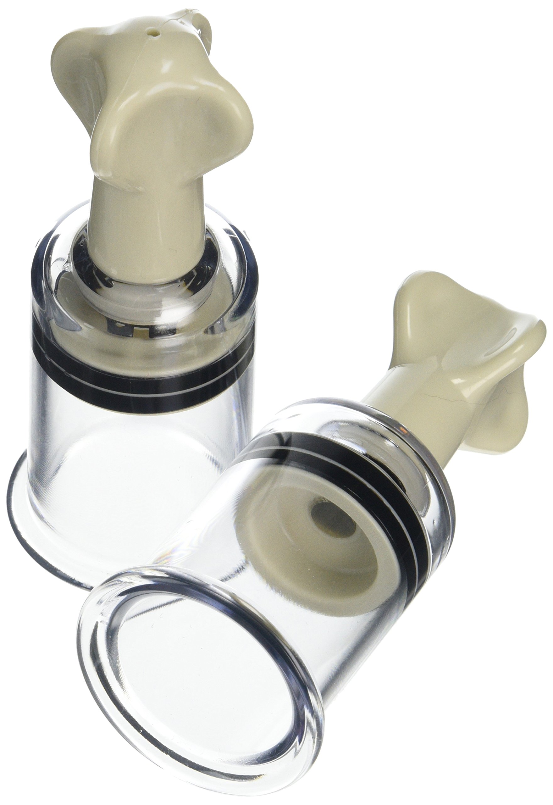 The Bondage Locker Breast Nipple Sucker Clitoris Clamps Pump, 4 cm, 2-Piece