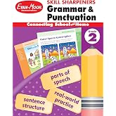 Evan-Moor Skill Sharpeners Grammar and Punctuation Workbook, Grade 2, Nouns, Verbs, Sentence Structure, Subject, Predicate, Language Handbook, Real-World Practice, Fun Activities, Homeschool, Practice