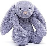 Jellycat Bashful Viola Bunny Stuffed Animal, Medium 12 inches - Rabbit & Bunny Plush Toy - Classic Children's Gift