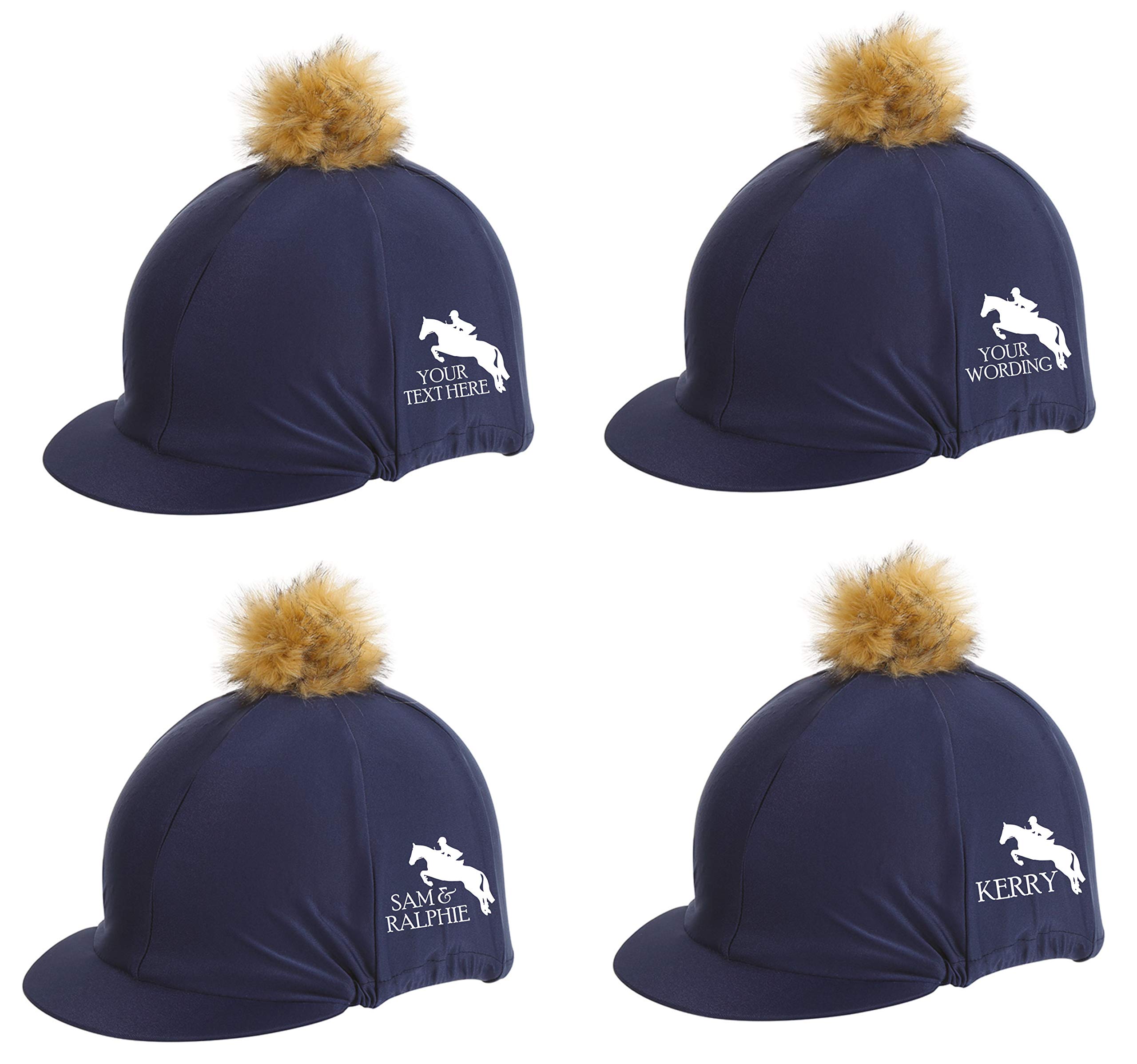 PERSONALISED Riding Skull Hat Silk 