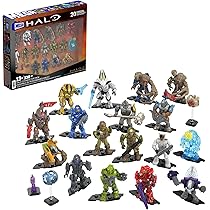 MEGA Halo Action Figure Building Toys Set, 20th Anniversary