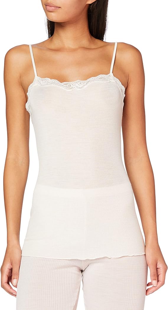 CALIDA Natural Comfort Lace Top Spaghetti Donna | Canottiera Intimo Swiss+Coton | Lavabile 60° - 3
