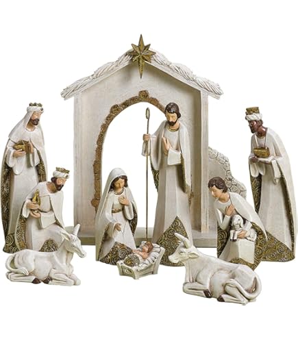 Amazon.com: One Holiday Way 10 Piece White Porcelain Christmas