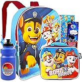 Paw Patrol 5 Pc Backpack And Lunch Box Set - 16" School Bag, Lunch Bag, 200+ Highlights, Stickers, More | School Supplies