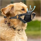 Dog Muzzle Medium Sized Dogs - Soft Muzzle for Medium Sized Dog with Air Mesh | Adjustable Dogs Muzzles to Stop Biting Barking and Chewing that Allows Panting Drinking | Perfect for Small to Large