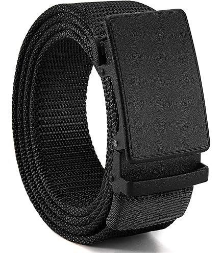 Boneke Men's Ratchet Nylon Tactical Belt - Automatic Slide Buckle