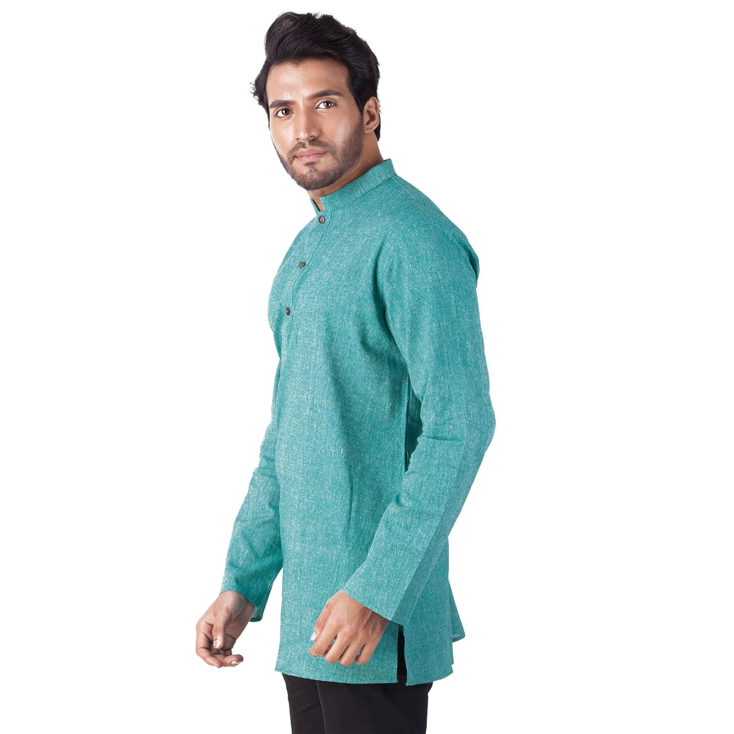 khadi cotton solid kurta