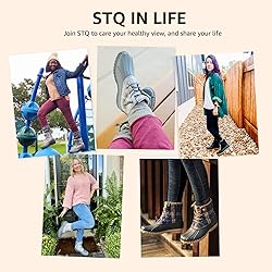 STQ Womens Winter Duck Boots Fashion Side Zipper