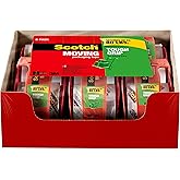 Scotch Tough Grip Moving Packing Tape, Clear, Moving Tape That Secures Boxes up to 80 Pounds, Moving Supplies, 1.88 in. x 22.