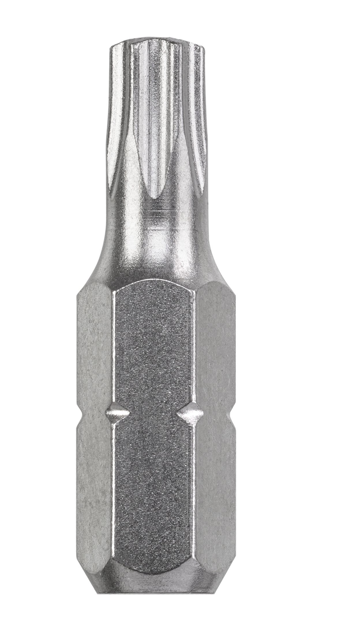 kwb 3 x 25mm Tamper Torx 40 Bits Industrial Steel Set, TQ 60 Steel, ISO 1173, C 6.3 Drive