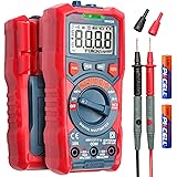 AstroAI Digital Multimeter, TRMS 4000 Counts Auto-Ranging Ohmmeter Voltmeter 1.5v/9v/12v Battery Voltage Tester Measure Volta