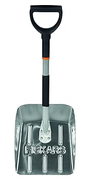 Fiskars Auto-Schneeschaufel, Länge 71 cm, Aluminium, Schwarz/Silber, 1000740