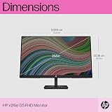 HP 24 inch FHD IPS Monitor 75Hz AMD FreeSync Tilt Adjust HDMI DP VGA Black view 8