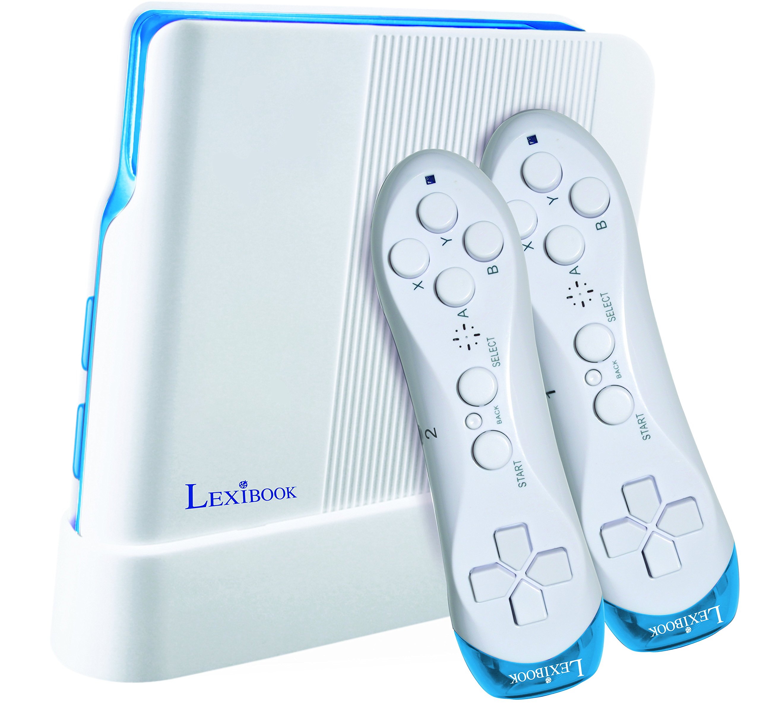 LEXIBOOK-JG7425-Consola-de-Videojuegos-221-Juegos-y-Controladores-inalambricos-BlancoAzul