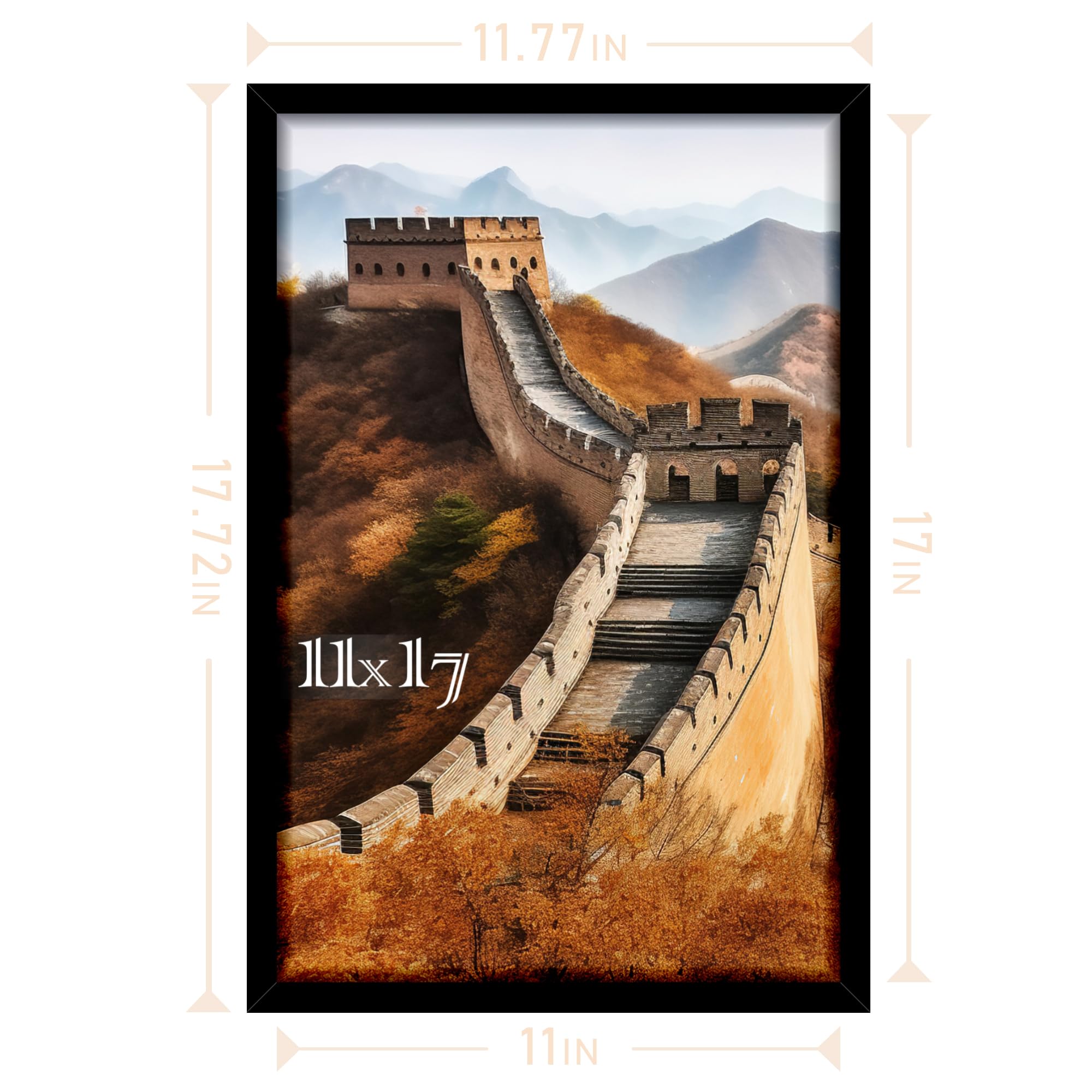 Picrit 11x17 Picture Frame, Photo Frame for Wall