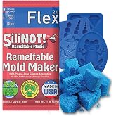 Remeltable Silicone Mold Making Kit 16oz. - Easier Than Silicone Mold Maker. Reuse 35x, No Mix, Non-Toxic, Food-Contact Safe for Plaster, Resin, Epoxy, Chocolate, Wax, picky pad &amp; Soap Mold